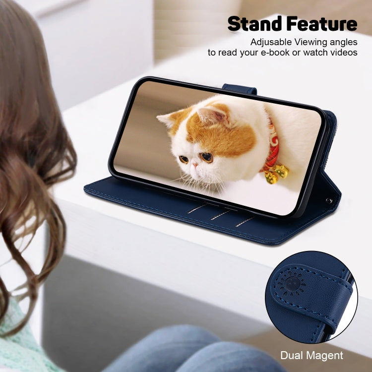 For Tecno Spark Go 2024 / 20 / 20C Cute Cats RFID Leather Phone Case(Blue)