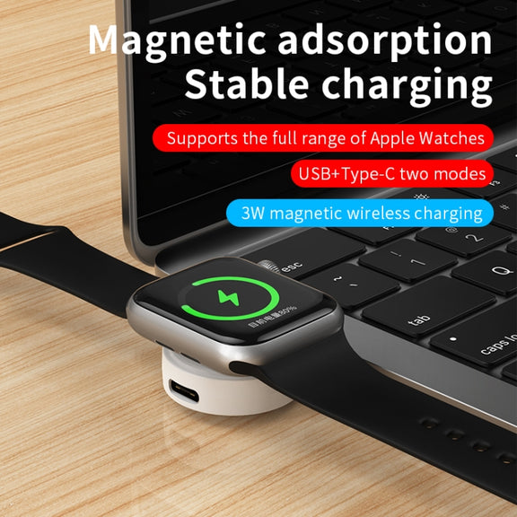 For Apple Watch Series X53 Portable Wireless Charger(Black)