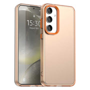 For Samsung Galaxy S25 5G Candy PC Hybrid TPU Shockproof Phone Case(Orange)