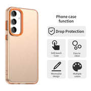For Samsung Galaxy S25 5G Candy PC Hybrid TPU Shockproof Phone Case(Orange)