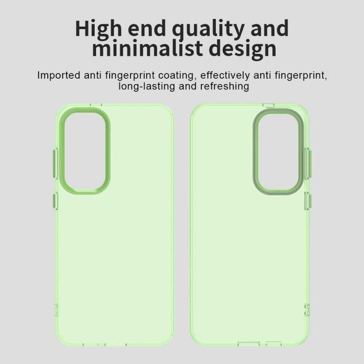 For Samsung Galaxy S25 5G Candy PC Hybrid TPU Shockproof Phone Case(Green)