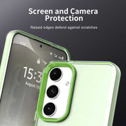For Samsung Galaxy S25 5G Candy PC Hybrid TPU Shockproof Phone Case(Green)