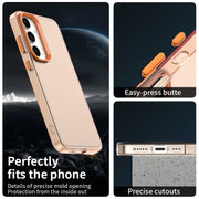 For Samsung Galaxy S25+ 5G Candy PC Hybrid TPU Shockproof Phone Case(Orange)