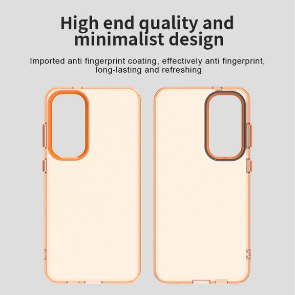 For Samsung Galaxy S25+ 5G Candy PC Hybrid TPU Shockproof Phone Case(Orange)