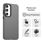 For Samsung Galaxy S25+ 5G Candy PC Hybrid TPU Shockproof Phone Case(Black)