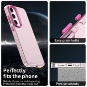 For Samsung Galaxy S25+ 5G Candy PC Hybrid TPU Shockproof Phone Case(Red)