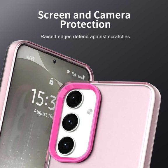 For Samsung Galaxy S25+ 5G Candy PC Hybrid TPU Shockproof Phone Case(Red)