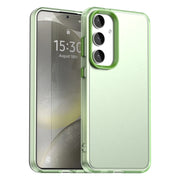 For Samsung Galaxy S25+ 5G Candy PC Hybrid TPU Shockproof Phone Case(Green)