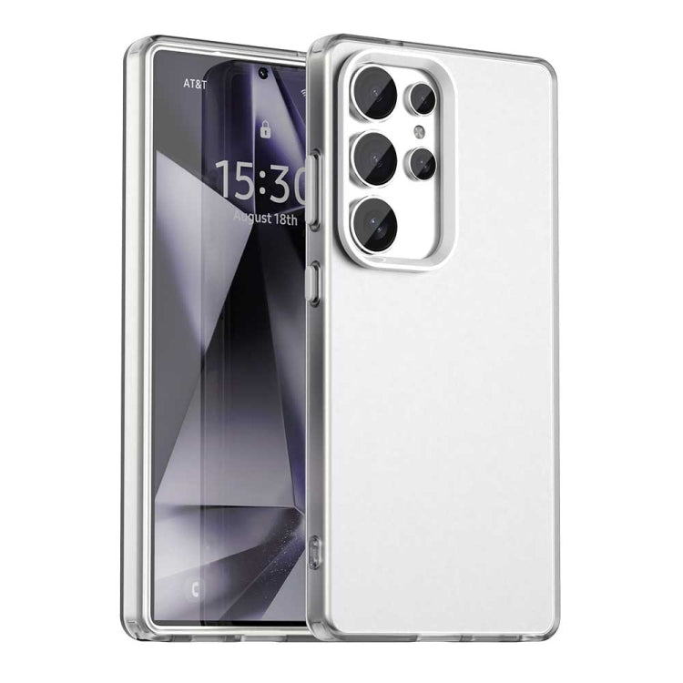 For Samsung Galaxy S25 Ultra 5G Candy PC Hybrid TPU Shockproof Phone Case(White)