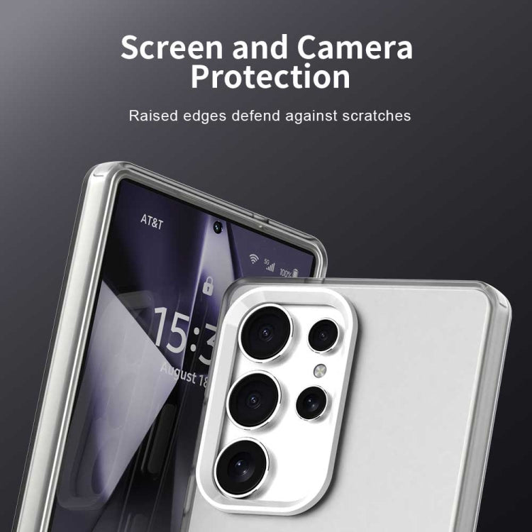For Samsung Galaxy S25 Ultra 5G Candy PC Hybrid TPU Shockproof Phone Case(White)