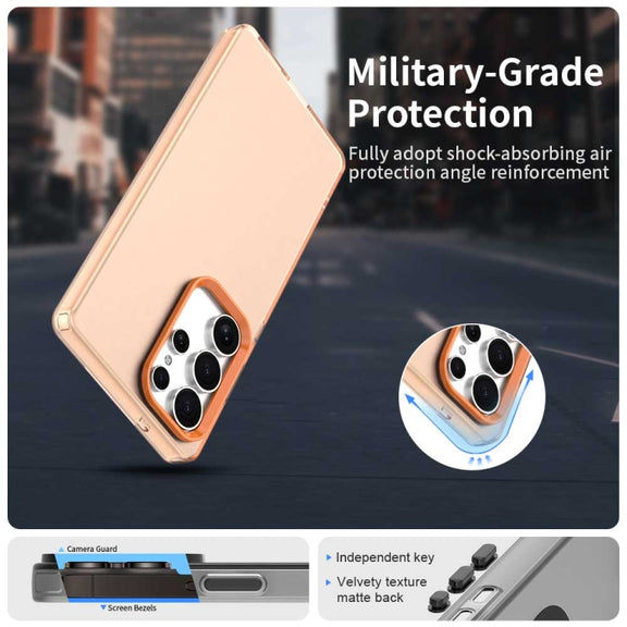 For Samsung Galaxy S25 Ultra 5G Candy PC Hybrid TPU Shockproof Phone Case(Orange)