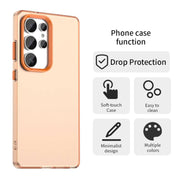 For Samsung Galaxy S25 Ultra 5G Candy PC Hybrid TPU Shockproof Phone Case(Orange)
