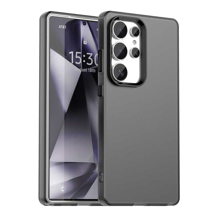 For Samsung Galaxy S25 Ultra 5G Candy PC Hybrid TPU Shockproof Phone Case(Black)