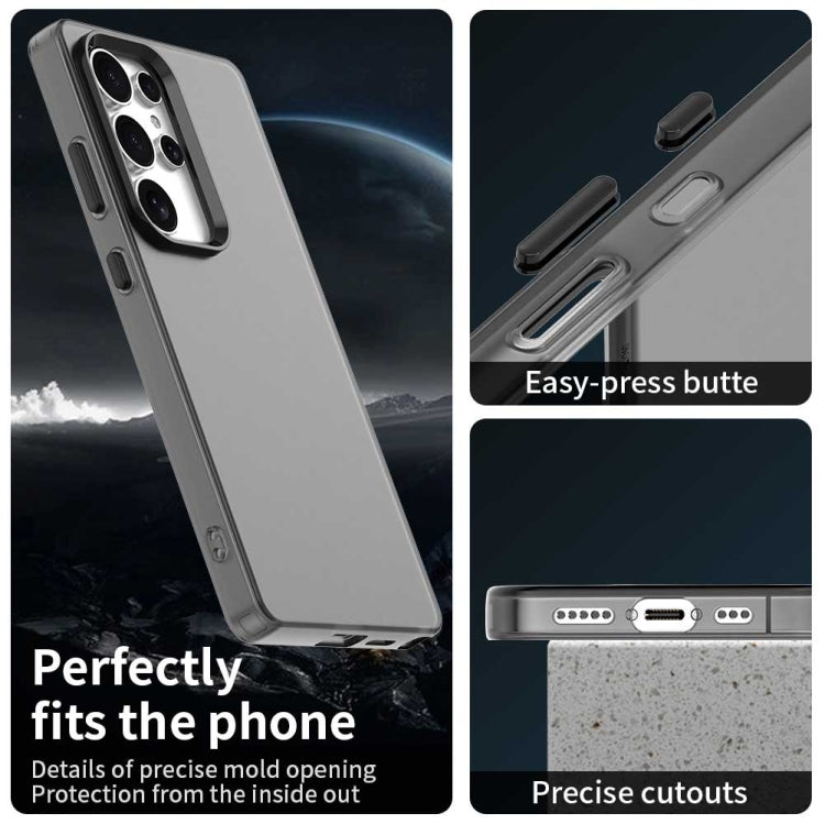 For Samsung Galaxy S25 Ultra 5G Candy PC Hybrid TPU Shockproof Phone Case(Black)