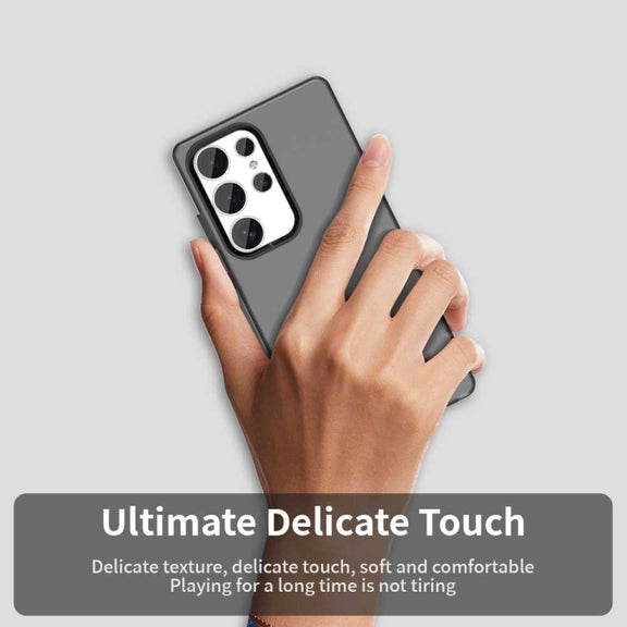 For Samsung Galaxy S25 Ultra 5G Candy PC Hybrid TPU Shockproof Phone Case(Black)