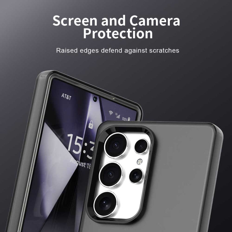 For Samsung Galaxy S25 Ultra 5G Candy PC Hybrid TPU Shockproof Phone Case(Black)