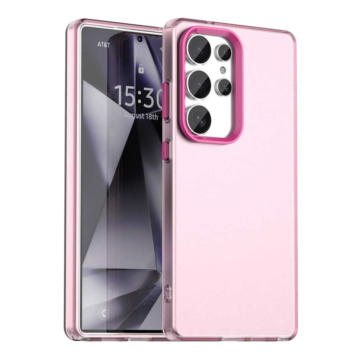 For Samsung Galaxy S25 Ultra 5G Candy PC Hybrid TPU Shockproof Phone Case(Red)