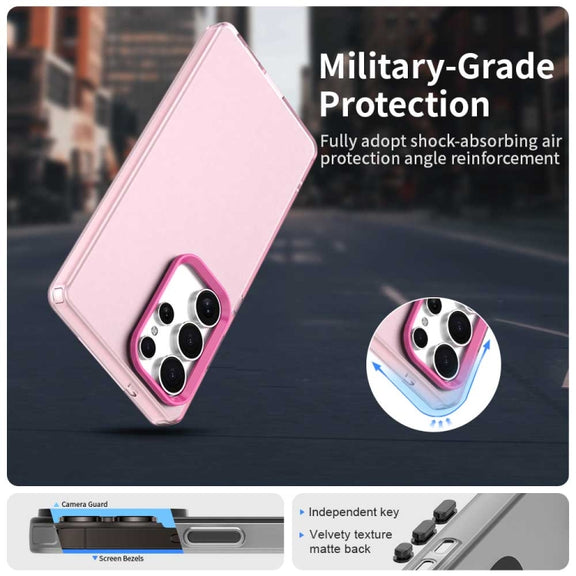 For Samsung Galaxy S25 Ultra 5G Candy PC Hybrid TPU Shockproof Phone Case(Red)