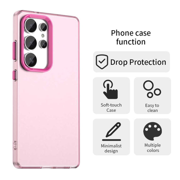 For Samsung Galaxy S25 Ultra 5G Candy PC Hybrid TPU Shockproof Phone Case(Red)