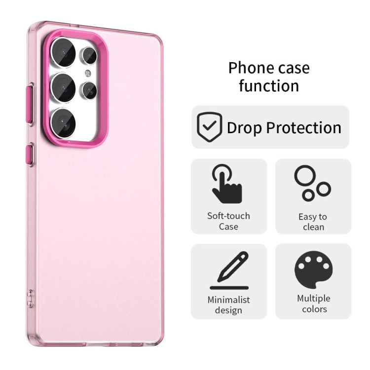 For Samsung Galaxy S25 Ultra 5G Candy PC Hybrid TPU Shockproof Phone Case(Red)