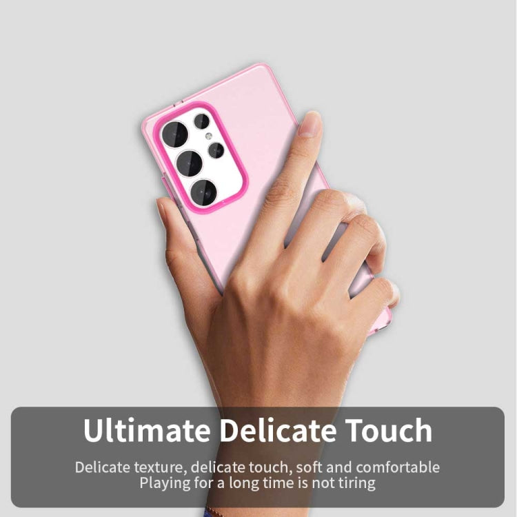 For Samsung Galaxy S25 Ultra 5G Candy PC Hybrid TPU Shockproof Phone Case(Red)