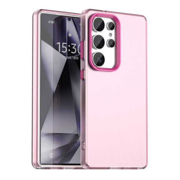 For Samsung Galaxy S25 Ultra 5G Candy PC Hybrid TPU Shockproof Phone Case(Red)
