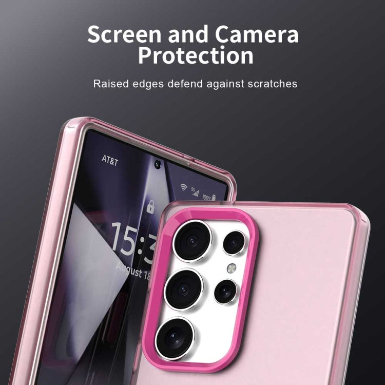 For Samsung Galaxy S25 Ultra 5G Candy PC Hybrid TPU Shockproof Phone Case(Red)