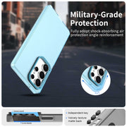 For Samsung Galaxy S25 Ultra 5G Candy PC Hybrid TPU Shockproof Phone Case(Blue)
