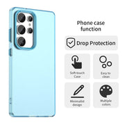 For Samsung Galaxy S25 Ultra 5G Candy PC Hybrid TPU Shockproof Phone Case(Blue)