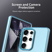 For Samsung Galaxy S25 Ultra 5G Candy PC Hybrid TPU Shockproof Phone Case(Blue)