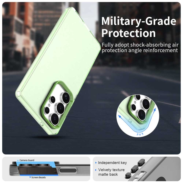 For Samsung Galaxy S25 Ultra 5G Candy PC Hybrid TPU Shockproof Phone Case(Green)
