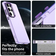 For Samsung Galaxy S25 Ultra 5G Candy PC Hybrid TPU Shockproof Phone Case(Purple)
