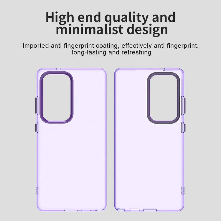 For Samsung Galaxy S25 Ultra 5G Candy PC Hybrid TPU Shockproof Phone Case(Purple)