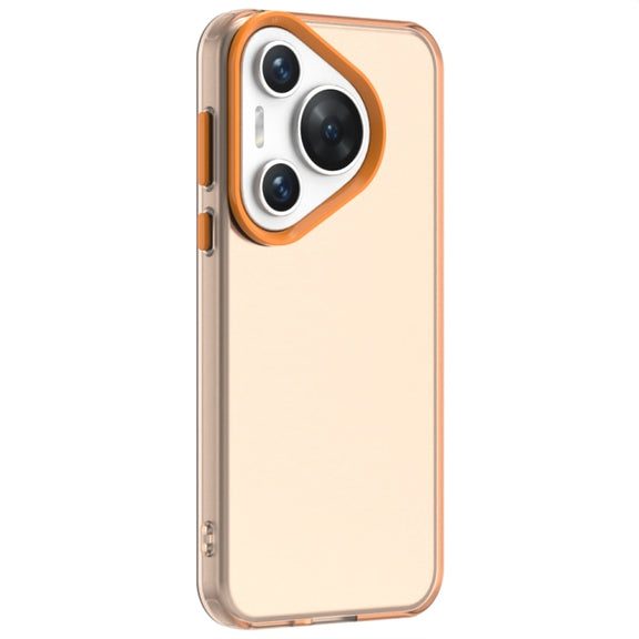 For Huawei Pura 70 Candy PC Hybrid TPU Shockproof Phone Case(Orange)