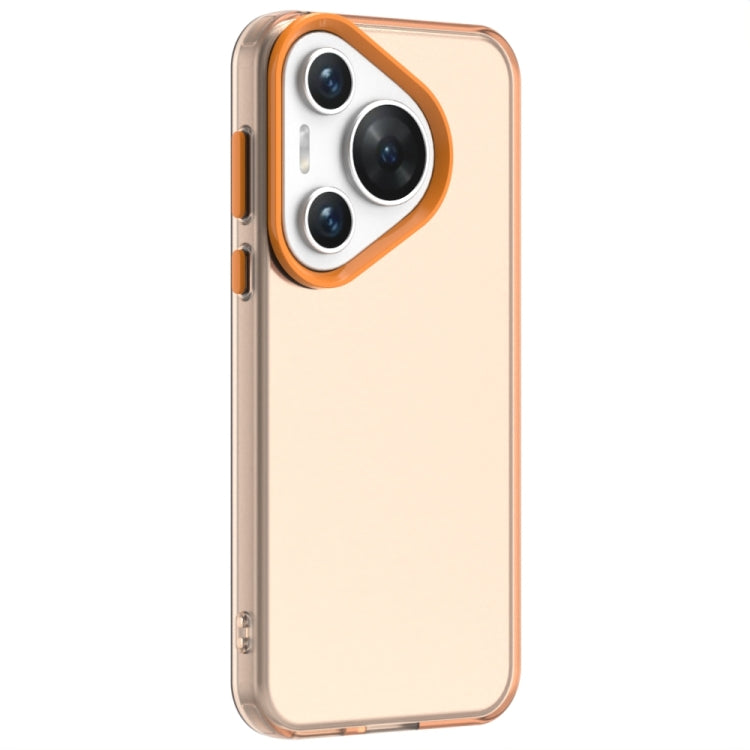 For Huawei Pura 70 Candy PC Hybrid TPU Shockproof Phone Case(Orange)