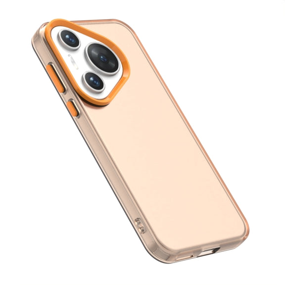 For Huawei Pura 70 Candy PC Hybrid TPU Shockproof Phone Case(Orange)