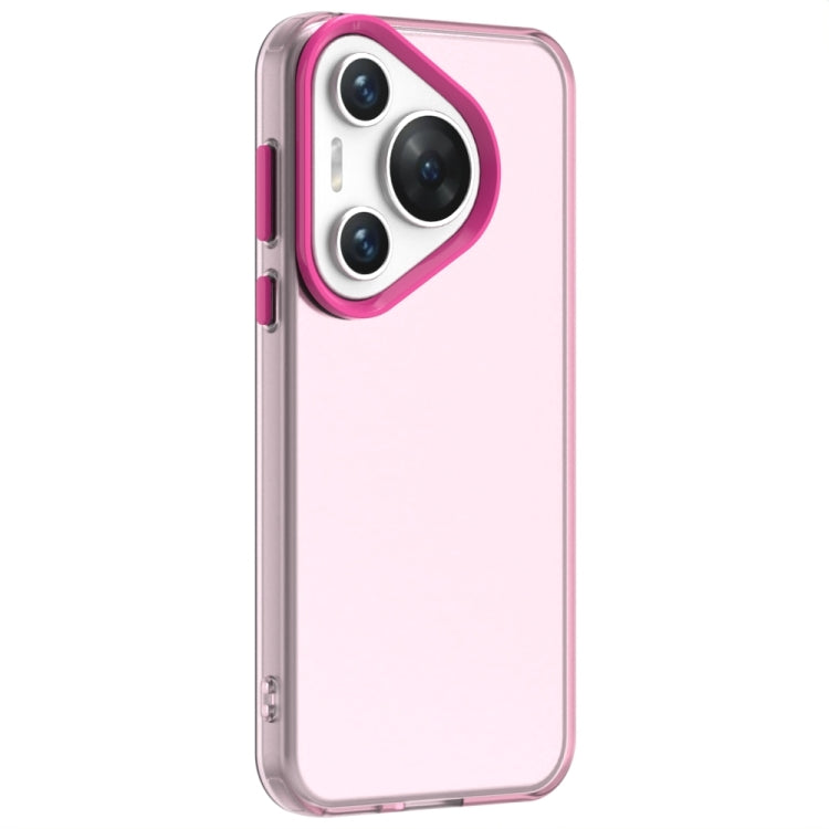 For Huawei Pura 70 Candy PC Hybrid TPU Shockproof Phone Case(Red)