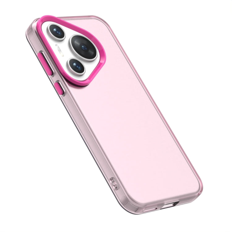 For Huawei Pura 70 Candy PC Hybrid TPU Shockproof Phone Case(Red)