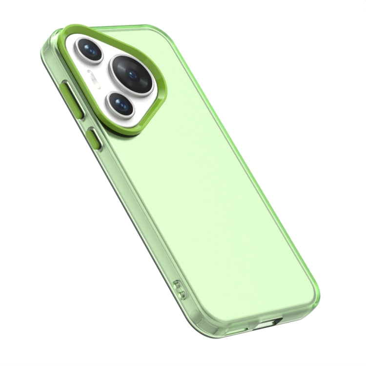 For Huawei Pura 70 Candy PC Hybrid TPU Shockproof Phone Case(Green)