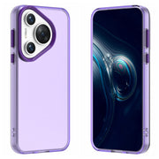 For Huawei Pura 70 Candy PC Hybrid TPU Shockproof Phone Case(Purple)