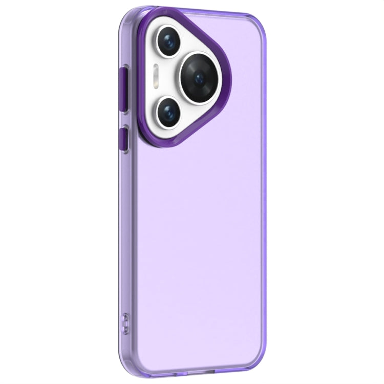 For Huawei Pura 70 Candy PC Hybrid TPU Shockproof Phone Case(Purple)