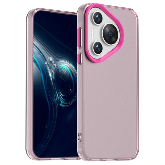 For Huawei Pura 70 Pro Candy PC Hybrid TPU Shockproof Phone Case(Red)