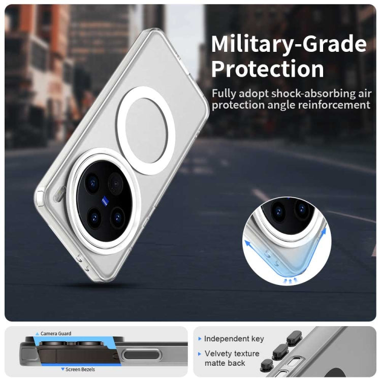For vivo X200 Candy Magsafe PC Hybrid TPU Phone Case(White)