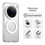 For vivo X200 Candy Magsafe PC Hybrid TPU Phone Case(White)