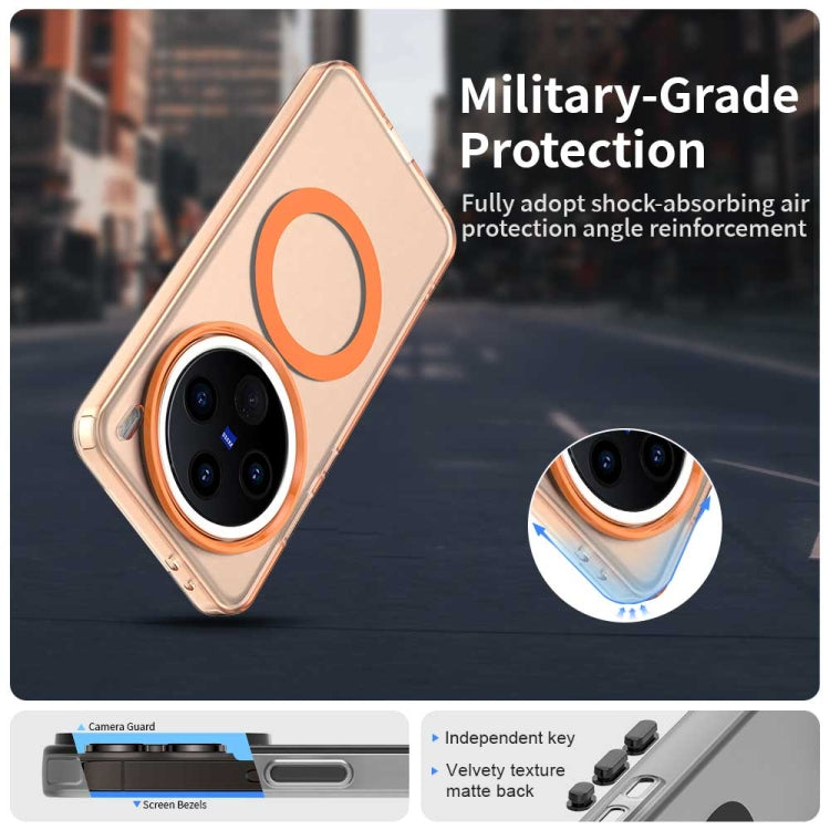 For vivo X200 Candy Magsafe PC Hybrid TPU Phone Case(Orange)
