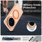 For vivo X200 Candy Magsafe PC Hybrid TPU Phone Case(Orange)