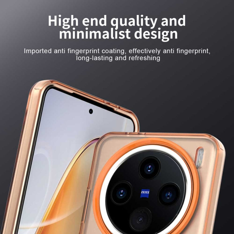 For vivo X200 Candy Magsafe PC Hybrid TPU Phone Case(Orange)
