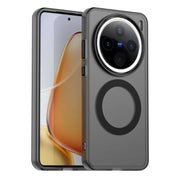 For vivo X200 Candy Magsafe PC Hybrid TPU Phone Case(Black)