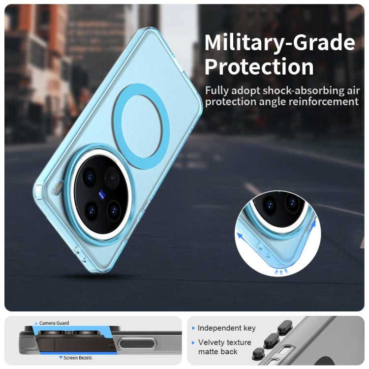 For vivo X200 Candy Magsafe PC Hybrid TPU Phone Case(Blue)