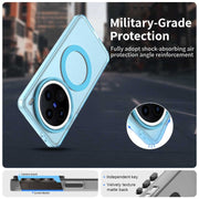 For vivo X200 Candy Magsafe PC Hybrid TPU Phone Case(Blue)